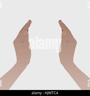 Two arms. Illustrations. Use for Website, phone... Stock Vector