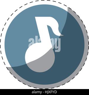 music player button thumbnail icon image vector illustration design Stock Vector