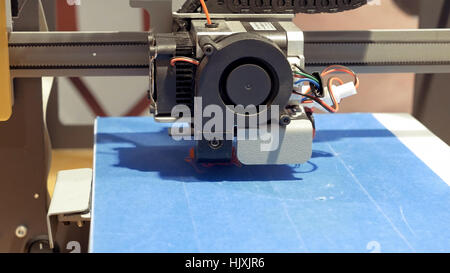 Three dimensional plastic 3d printer Stock Photo