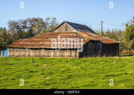 rusted tin roof barn weathered charlevoix region alamy leaning wood canada province