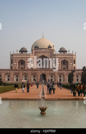 General view of Humayun's Tomb in New Delhi, India, the tomb of the Mughal Emperor Humayun. Stock Photo