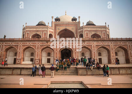 General view of Humayun's Tomb in New Delhi, India, the tomb of the Mughal Emperor Humayun. Stock Photo
