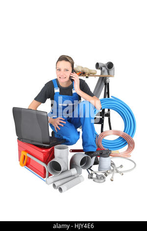build, blank, european, caucasian, cable, coiled, builder, current conduction, Stock Photo