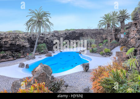 Jameos del Agua, Cesar Manrique, Lanzarote, Canary Islands, Spain Stock Photo