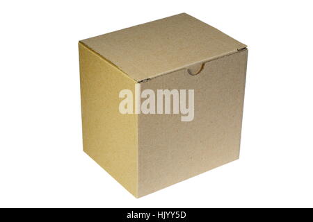 simple cartoon box isolated over white background ready for your design Stock Photo