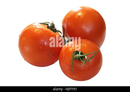Three fresh tomatoes isolated over white background Stock Photo - Alamy