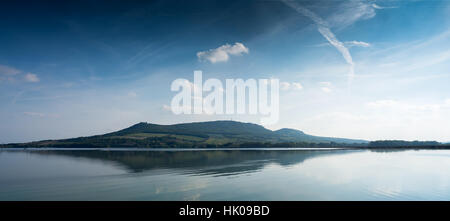 Nove Mlyny Reservoir and Palava mountains, Breclav district, South Moravia region, Czech Republic, Europe Stock Photo