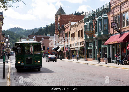 Main Street. Sept, 2016. Deadwood, South Dakota, USA Stock Photo