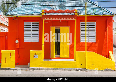 Colourful house on Bay Street, Bridgetown, St. Michael, Barbados, West Indies, Caribbean, Central America Stock Photo