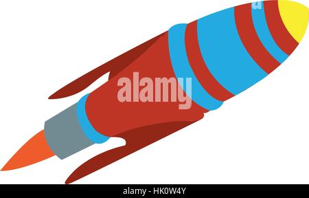 Isolated spaceship toy Stock Vector