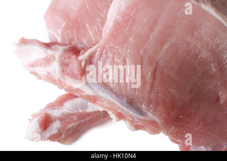 Fresh meat beef sliced and pork chops herb spices rosemary on wooden cutting  board background - Raw beef steak 4951330 Stock Photo at Vecteezy