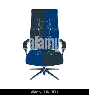 Icon chair with five legs. Photo illustration. Stock Photo