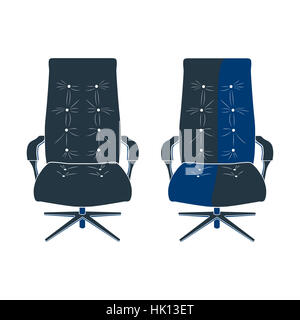 Icon chair with five legs. Photo illustration. Stock Photo