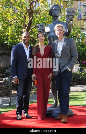 Los Angeles, California, USA. 25th Jan, 2017. Jason George, Angela Sarafyan, Matthew Modine. The 23rd Annual Screen Actors Guild Awards - Greet The Actor At The Grove held at The Grove. Credit: Birdie Thompson/AdMedia/ZUMA Wire/Alamy Live News Stock Photo