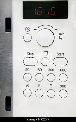 control panel for microwave oven Stock Photo