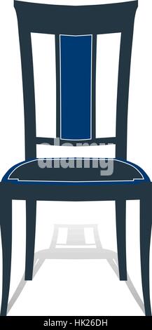 Icon chair with four legs. Vector illustration. Stock Vector