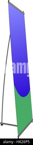 advertising pillar of different designs. Vector illustration. Stock Vector