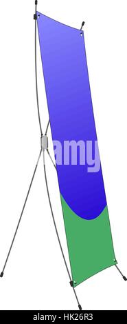 advertising pillar of different designs. Vector illustration. Stock Vector