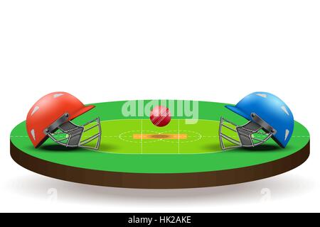 Background of Cricket competition Stock Vector