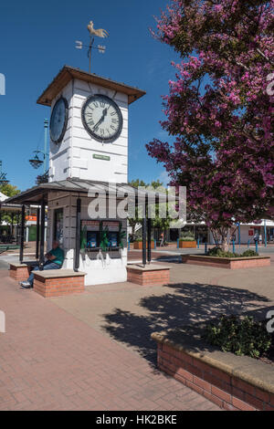 General street scene of Market Place, Blenheim, South Island, New Zealand. Stock Photo