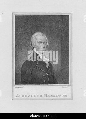A portrait of Alexander Hamilton, one of the Founding Fathers of the ...