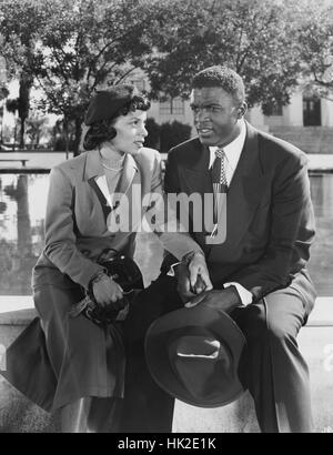 Jackie Robinson in his Brooklyn Dodgers uniform in 1950 Stock Photo - Alamy