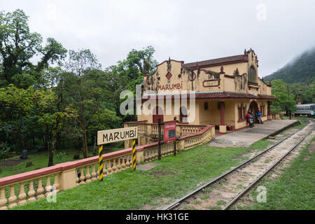A tour through the cloud forest, with the Serra Verde Express from Curitiba to Morretes, state of Paraná, Brazil, Latin America Stock Photo