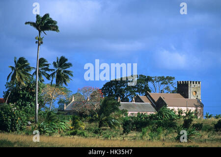 Old sugar mill and plantation, Barbados, Caribbean Stock Photo