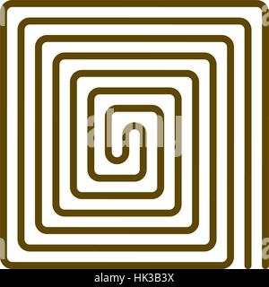 Flat paper cut style icon of floor heating. Vector illustration Stock Vector