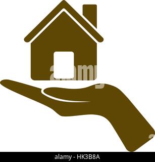 hand home icon Stock Vector Image & Art - Alamy