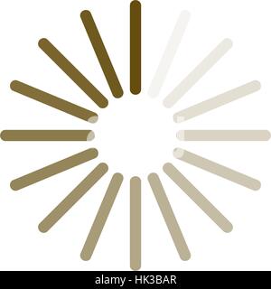 Flat paper cut style icon of refresh symbol. Vector illustration Stock Vector
