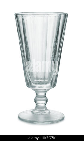 Empty vintage cordial glass isolated on whitte Stock Photo