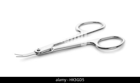 Small  nail scissors isolated on white Stock Photo