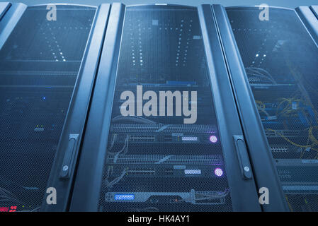 Server Rack With LED Indictor Inside Stock Photo - Alamy