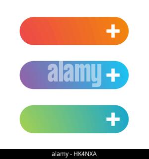 Empty web button set Stock Vector