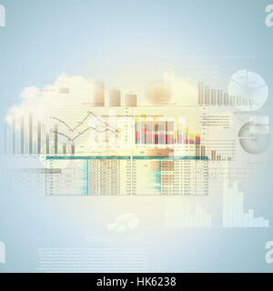 Abstract high tech background with graphs and diagrams Stock Photo - Alamy