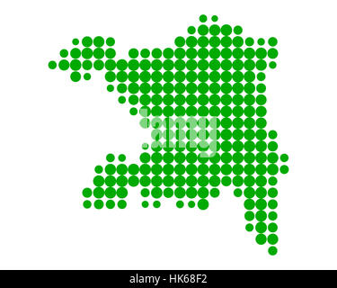 map of aargau Stock Photo