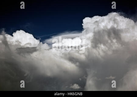 WY02220-00...WYOMING - Afternoon thunder storm clouds in Yellowstone National Park. Stock Photo
