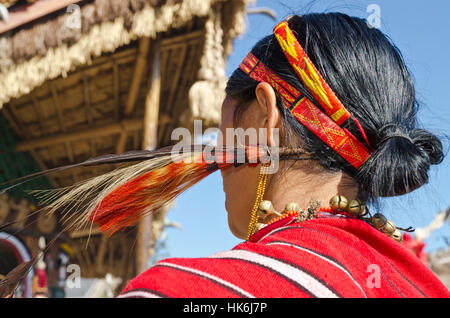 Women of the Phom-Tribe at Hornbill-Festival.  Kohima ,  India Stock Photo