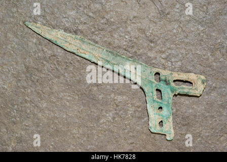 Chinese Bronze Halberd Money Stock Photo