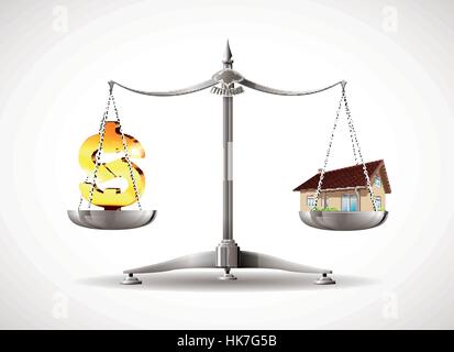 Real estate - house property concept Stock Vector