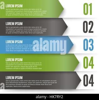 Green Arrows Infographics Stock Vector