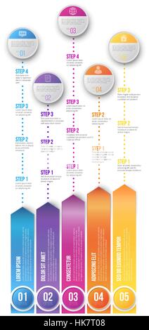 Timeline Infographic Template Stock Vector