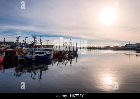Killybegs fishing port harbour, County Donegal, Ireland Stock Photo