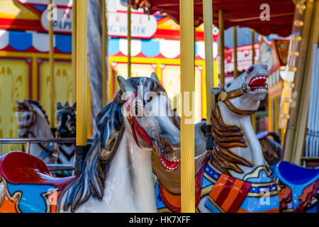 Carousel Horse at San Francisco's Pier 39 Stock Photo