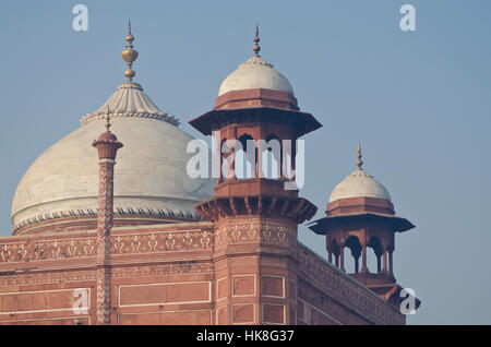 Details of the most beautiful building of the world, the Taj Mahal Stock Photo