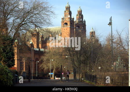 Glasgow Kelvingrove art galleries museum  drom Kelvingrove park which contains  the museum in the Park area Stock Photo