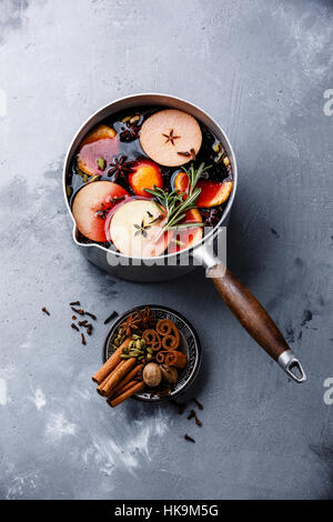 Mulled wine in mug with mug warmer Stock Photo - Alamy