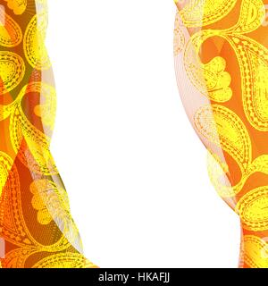 Abstract background, yellow transparent waved line brochures, website, flyer design. smoke wave. Stock Vector