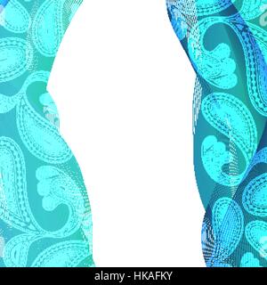 Abstract background, blue transparent waved line brochures, website, flyer design. smoke wave. Stock Vector